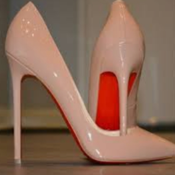 white red bottom heels